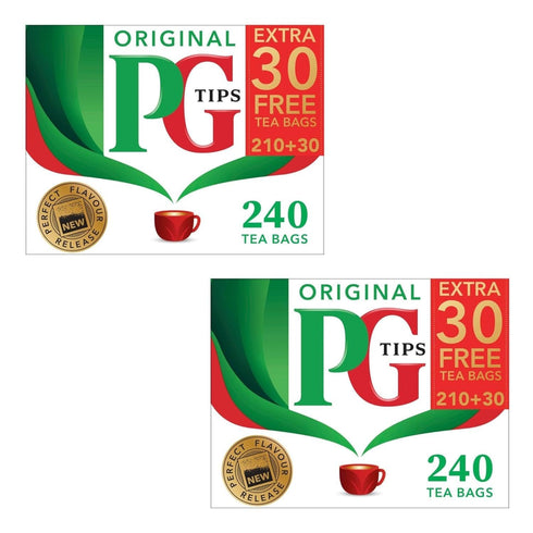 PG Tips Black Tea Original Tea Bags - 240 Count (2-PACK)