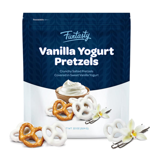 22 Pack Vanilla Yogurt Covered Pretzels - Ounce