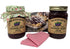 Dogwood Boutique DB The Dutch Kettle Amish Homemade Style Damson Plum Jam With Fabric Toppers