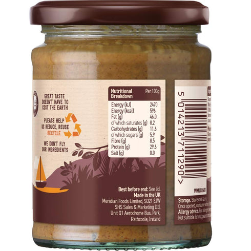 Meridian 280g No Added Salt Crunchy Peanut Butter