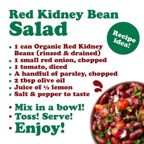 14 oz (Pack 4) Food to Live Organic Italian Red Kidney Beans, of Unsalted, Non-GMO, Vegan. Ready to Eat. Perfect