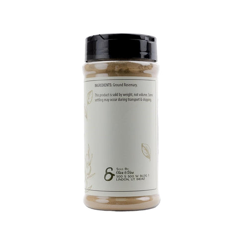 (5.6 Olive & Vine Ground Rosemary, Earthy & Piney Flavor, Seasoning for Roasts, Soups, and Stews, With Rich Tradition