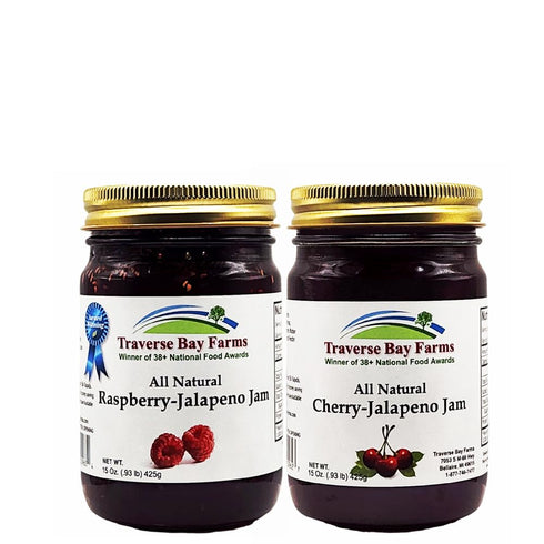 Award-Winning Red Raspberry & Cherry Jalapeno Jam Kit