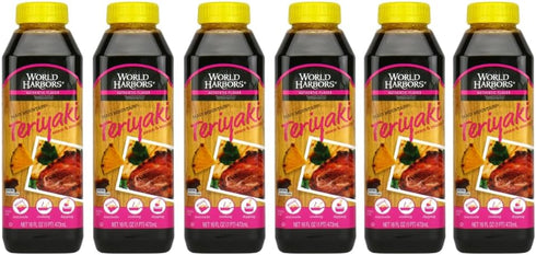 World Harbors Maui Mountain Teriyaki Sauce & Marinade Perfect for Fish, Chicken,