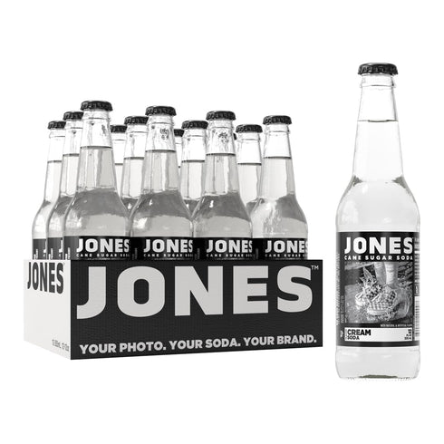 Jones Soda Co. Cream Flavor | 12-Pack | The Original Craft Soda
