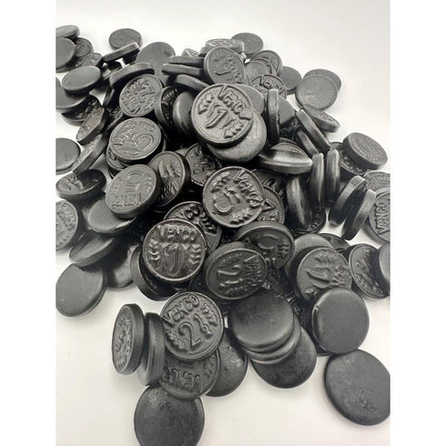 Venco 4.2 Oz Coins Hard Sweet Black Licorice Bag