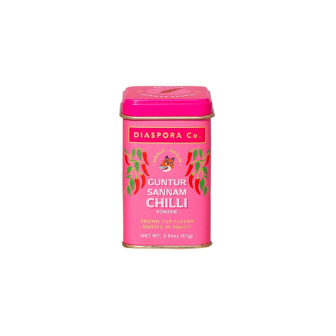 Set Diaspora Spice Co. Spice Trio Gift Pragati Turmeric, Aranya Black Pepper & Guntur Sannam Chili Premium