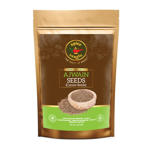 Spice Magic Whole Spices ~ 100% Pure, Aromatic & Natural, Gluten-Free, Non-GMO, Indian Origin, Ajwain Seeds