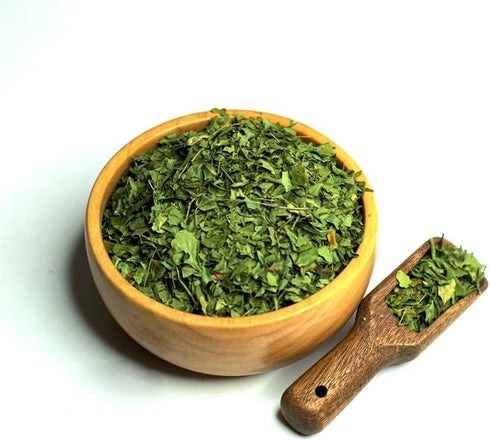 Dried Moringa Leaves Herbal Infusion Tea (35gr) - Premium Silver Line All Natural Moringa Tea in Zip Lock Bag