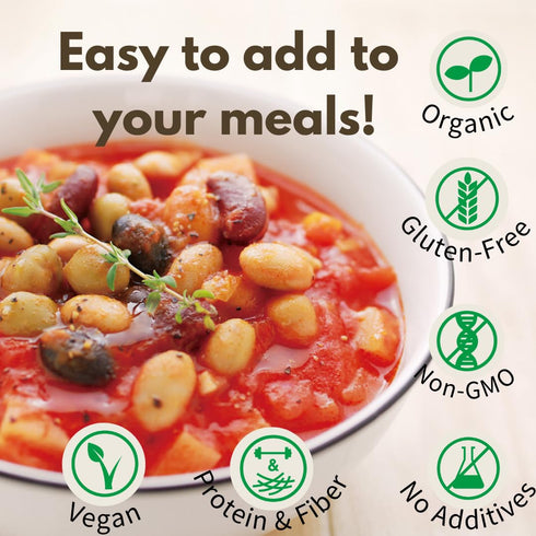 (5oz, 6packs) Eat More BeansOrganic Fully Cooked Super Bean Mix, steamed bean, healthy salad toppings, plant-based