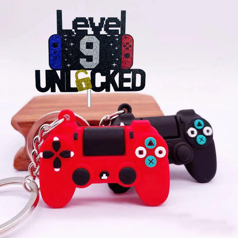 Happy 9th Birthday Cake Topper, Level 9 Unlocked for Kids, Boys & Girls Birthday Party Decoration