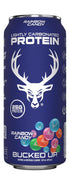 25g 12 Pack, 16 oz Bucked Up Lightly Carbonated Protein Soda | Whey Isolate - Zero Sugar, Low Calorie, Caffeine Free