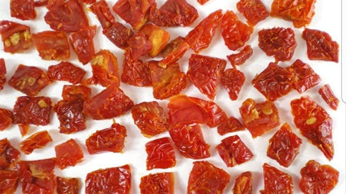 5 lbs. (80 oz.) packed Tomatoes Sun-Dried, SUPER RED Diced cut, Ready to Eat Vegetables | Produced from fresh