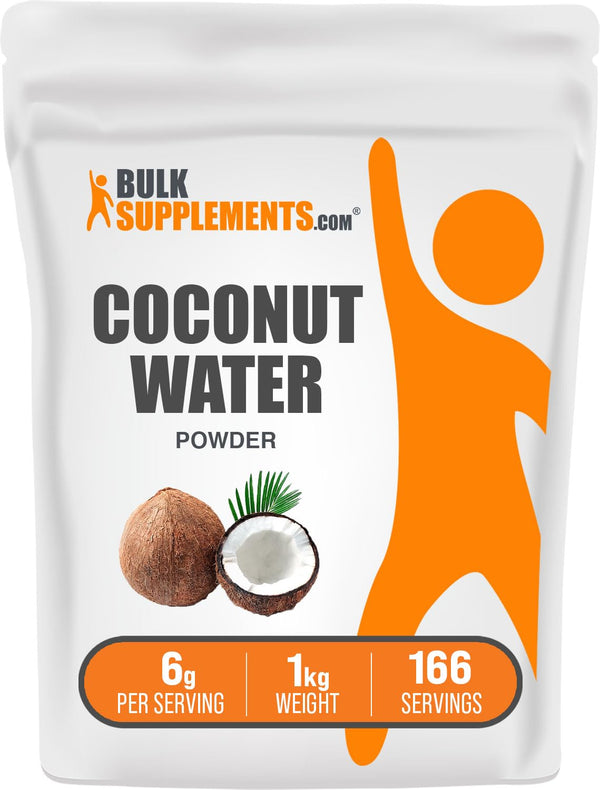 BulkSupplements.com Coconut Water Powder - Electrolyte Supplement, Water Flavoring & Enhancer -