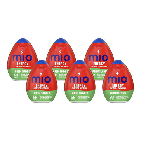 Mio Energy Liquid Water Enhancer, Green Thunder, 1.62 OZ, 6-Pack