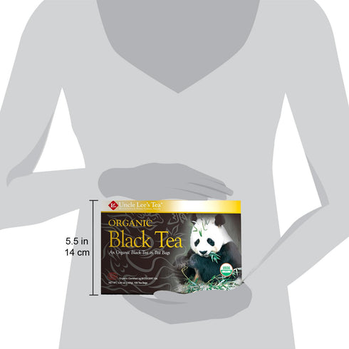 100 Count (Pack 4) Uncle Lee's Tea Organic Black Tea - Premium Tea, Full-Bodied, Caffeinated Coffee Alternative, Robust