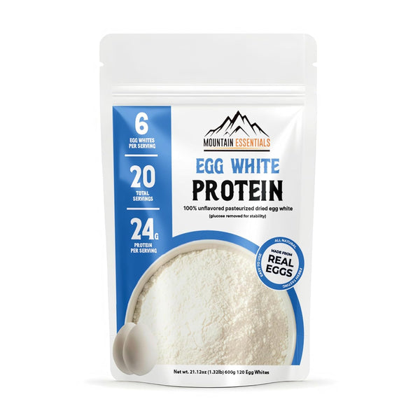 Egg White Protein Crystal Powder- 24g Protein- Single Ingredient-Unflavored 100% Pure Pasteurized