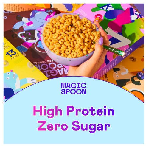 Generic 16 (2pack) Magics-Spoon Fruity High Protein Cereal - Sugar Free Snacks & Breakfast Food - Grain & Gluten Free