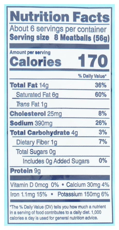 Simek's 12 , Mini Beef Meatballs, Ounce