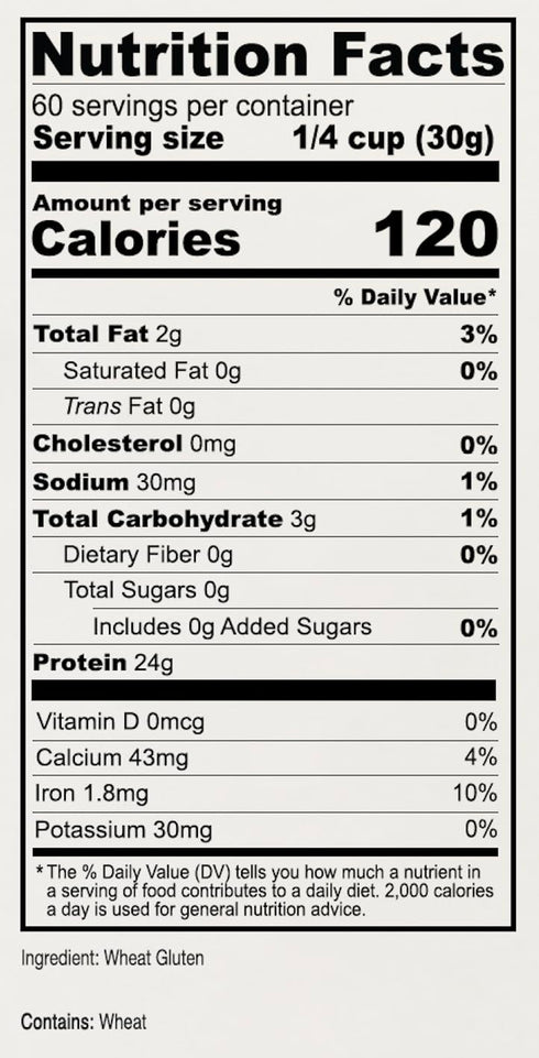 4 lb, Anthony's Vital Wheat Gluten, Vegan, Non GMO, Keto Friendly, Low Carb