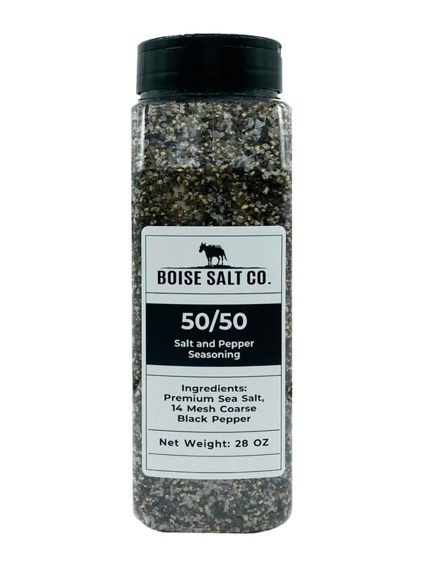 Boise Salt Co. Boise Salt Co - 50/50 Salt and Pepper Seasoning Mix - 1.75lbs
