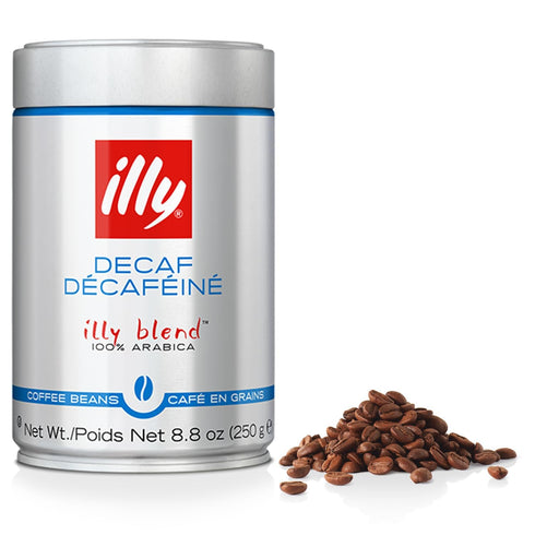 illy Decaf Whole Bean Coffee, Classic Medium Roast Gourmet Blend, 100% Arabica