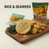 K-Herb 9.5oz (270g)) Korean Baked Sweet Rice Cracker Bites with Roasted Seaweed, Crunchy Korean Snack, Individually