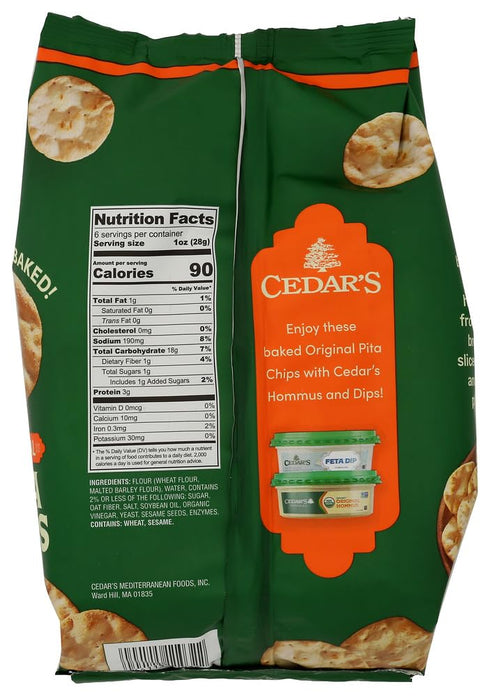 Cedar's 6 Foods, Original Pita Chips, Ounce