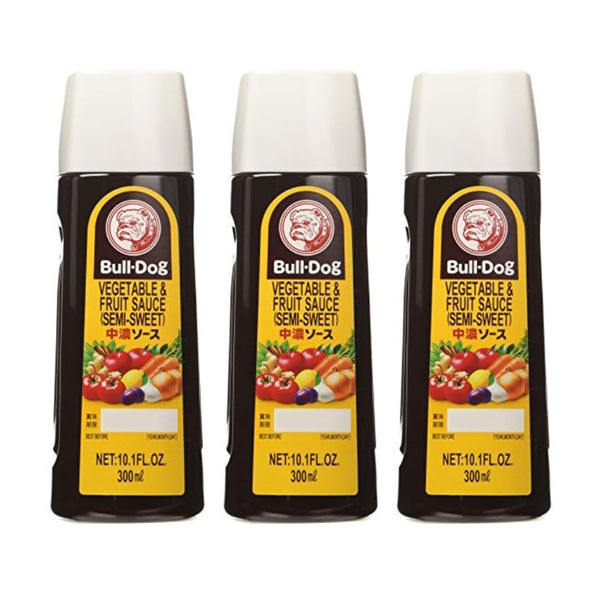 Bull-Dog Chuno Semi-Sweet Sauce, 10.1 Fl. Oz. (3 Bottles)