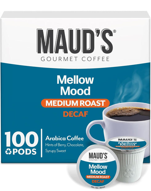 Maud's Decaf Medium Roast Coffee Pods, 100 ct, Decaffeinated Single Serve Pods