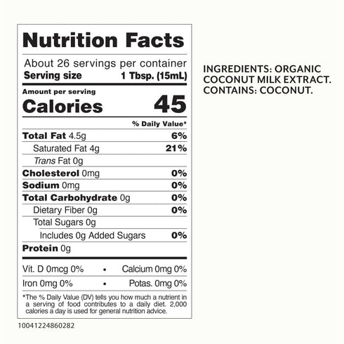 13.52 Pack 1 Roland Foods Organic Unsweetened Coconut Cream, Specialty Imported Food, Ounce Can