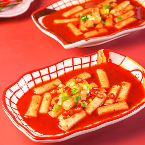 8.46 OZ (240 2 Pack DONG WON Topokki with Spicy and Sweet Sauce, Korean Rice Cake Stick, Korean Street Food, G)