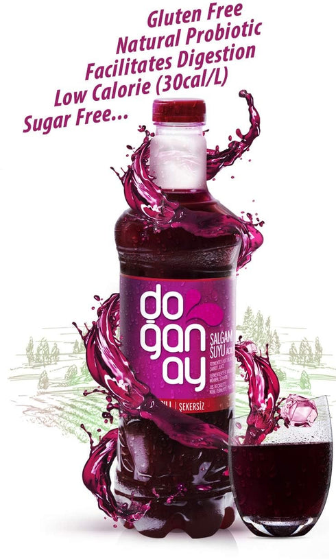 Doganay Hot Fermented Black Carrot Juice Salgam 300 ML ( 6 Pack )