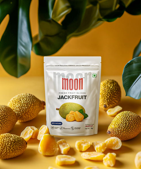 MOON Pack 6 (0.56 3.38 Freeze-Dried Jack Fruit, of Ounce each), Total Ounce, Crispy & Natural Indian Jack fruit Snack