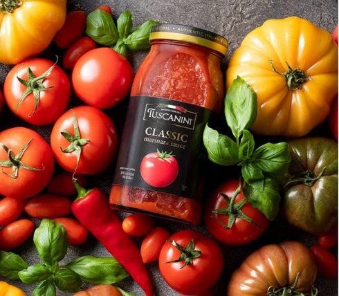 Tuscanini Classic Marinara Sauce, 24.3oz, 2 Pack, Low Carb, Imported from Italy