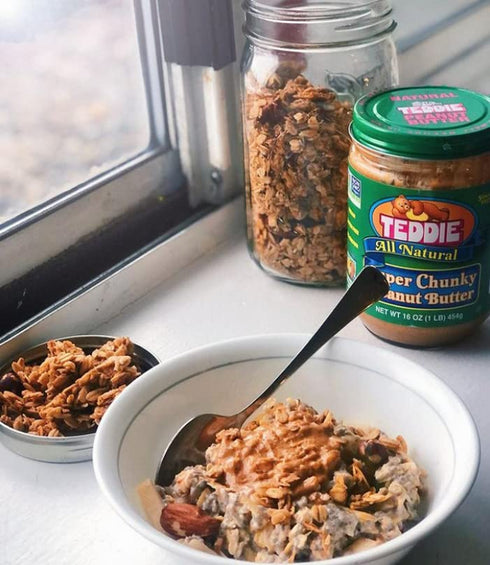 26 26 (Pack 1)) Teddie All Natural Peanut Butter, Super Chunky, Gluten Free & Vegan, Ounce Plastic Jar (Super Chunky