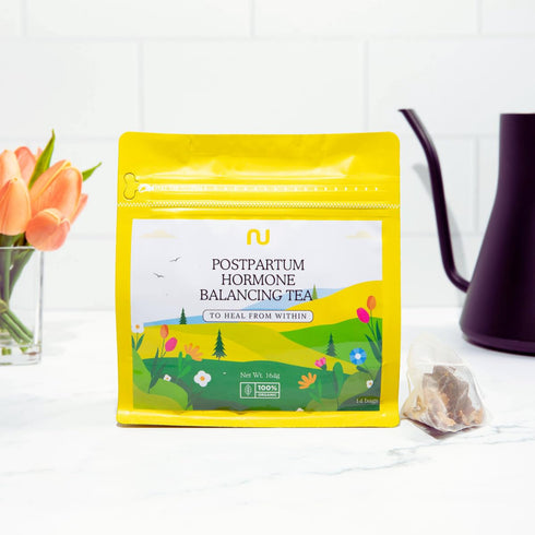 14 Pluscenta Hormone Balancing Tea for Women - Organic Tea Bags - Postpartum Gifts for Mom