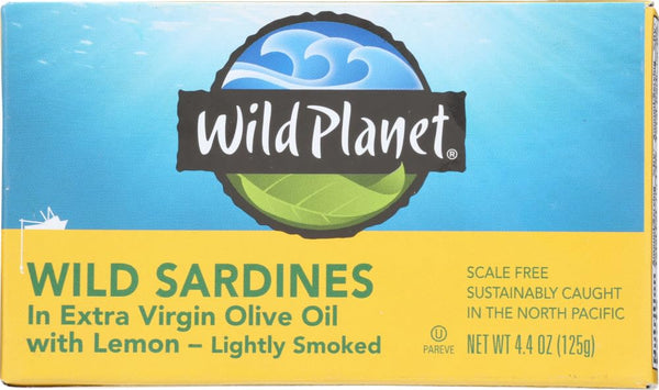WILD PLANET > Wild Sardines in Oil & Lemon [ 4.375 Ounce