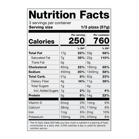 Frozen 6oz Cappello's Gluten Free Almond Flour Thin Crust Naked Pizza