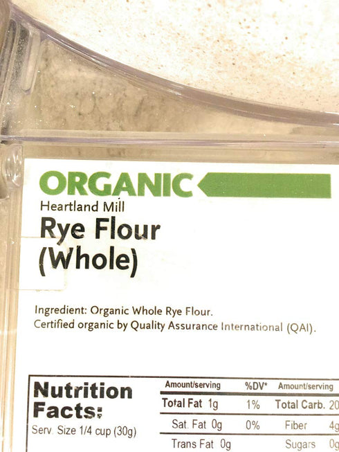 Bulk (Brands May Vary) BULK Organic Rye Flour