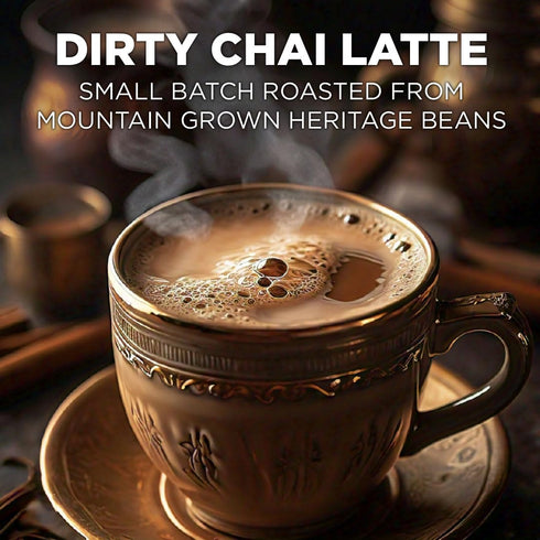 Maud's Espresso Chai Tea Pods Single Serve, 18ct | Dirty Cha-Cha Chai Tea Latte K Cups | 100% California Blended Tea Leaves | Recyclable Pods Solar Energy Produced Compatible with Keurig K Cups Maker