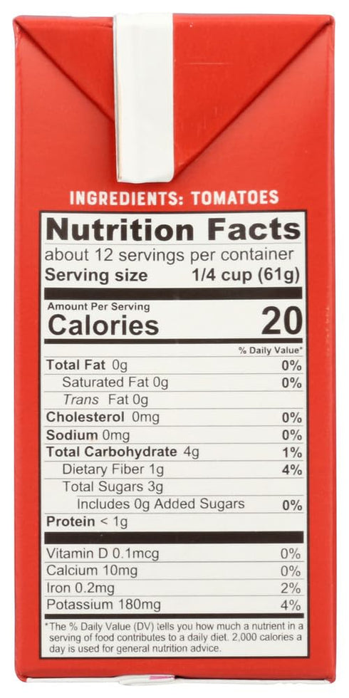 Pomi 100% 26.46 Finely Chopped Tomatoes, Fresh Italian Tomatoes, Kosher, Gluten Free & Non-GMO, Ounce