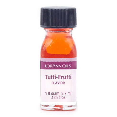 LorAnn Oils Super Strength Flavoring, Tutti Frutti, 0.125 fl oz - Bold Natural Flavors for Candy Making & Baking
