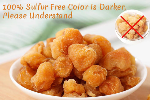 9 Oz/256g,Selected Fruit,100% Premium Dried Longan Fruit Longan Natural, No Sugar Added & No Additive.