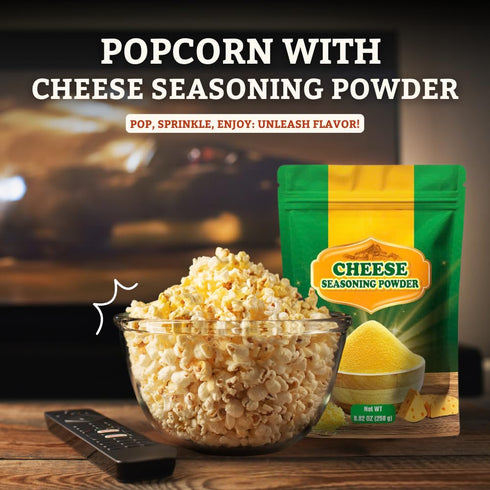 8.8 SOONICORN Cheese Popcorn Seasoning Powder, Ounce Delicious Popcorn Cheese Powder for Perfectly Seasoned Popcorn!