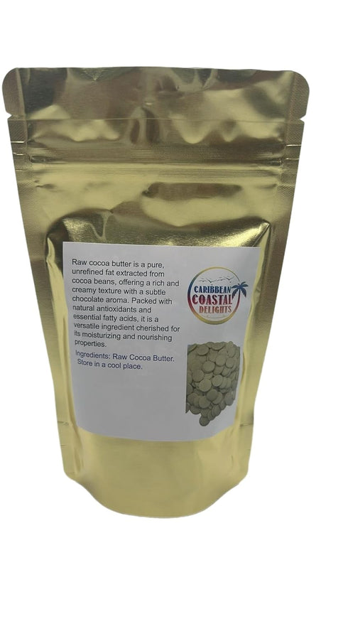 Generic 100% (1.5 LB) Caribbean Coastal Delights Raw Cocoa Butter Pure Fresh
