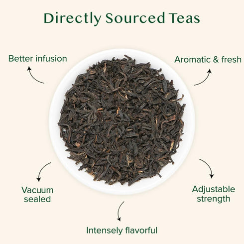 (340g/12oz) 170+ Pack VAHDAM Original English Breakfast Tea Cups | Non GMO, Gluten Free | Strong & Aromatic Loose Leaf