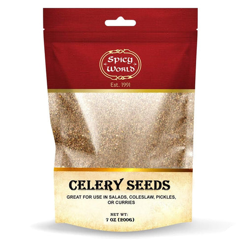 Whole Celery Seeds 7oz Resealable Bag by Spicy World