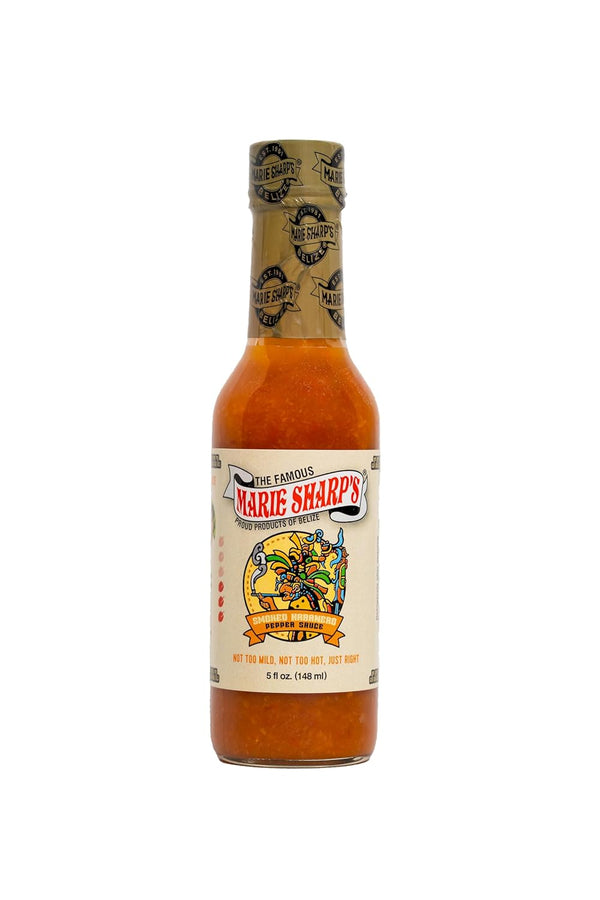 Marie Sharps Smoked Habanero Pepper Sauce, 5 oz Belizean Hot Sauce with