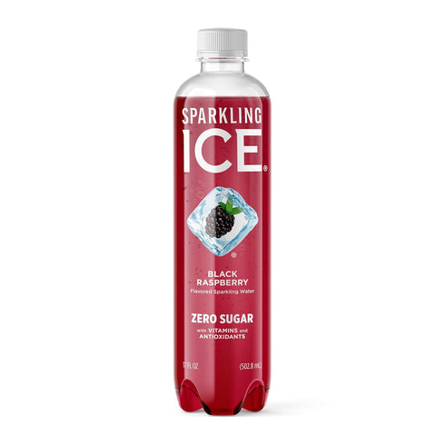 Sparkling Ice, Black Raspberry Sparkling Water, Zero Sugar Flavored Water, with Antioxidants